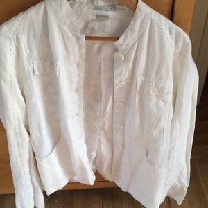 White linen jacket